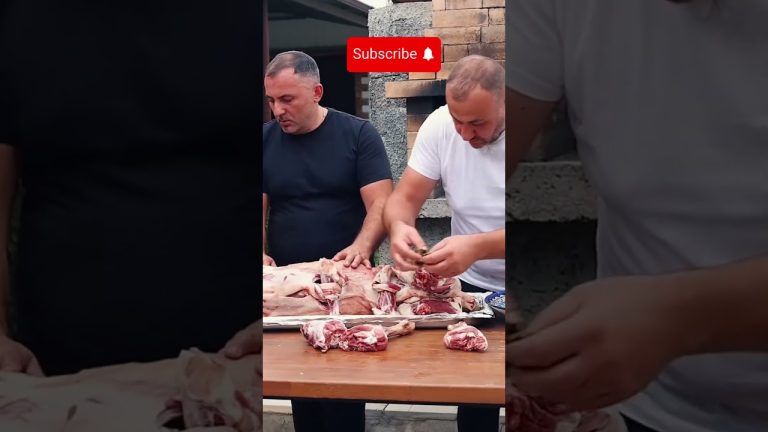 Roast Lamb Stuffed With Ground Beef #shorts