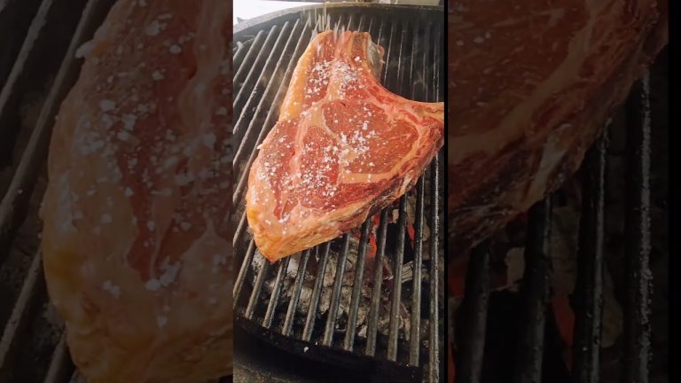 Salt only on grilled steak #bbq #steak #grill