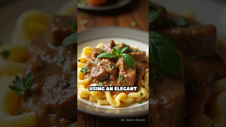 Classic Beef Stroganoff with Mushrooms (For Recipe, Click Here/Show More)