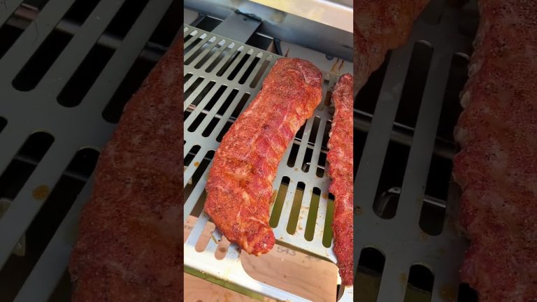 The perfect Rib! Cherry habanero baby back ribs! These things amazing! #bbq #ribs #shorts