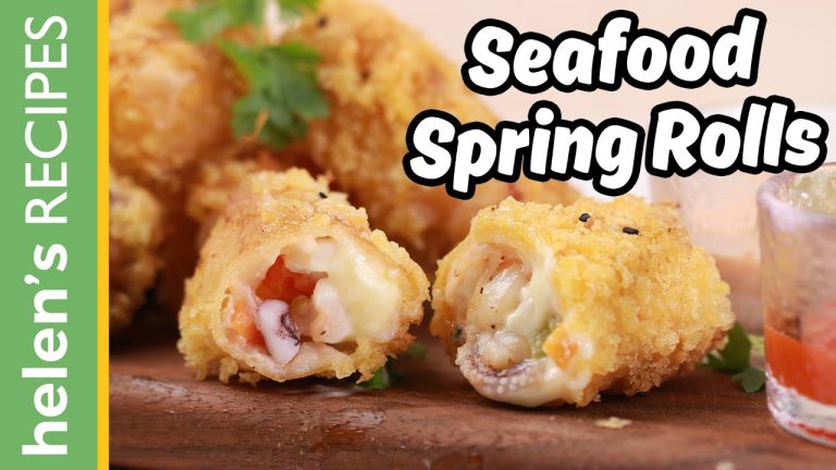 Seafood Spring Rolls – Nem Hải Sản Chiên Xù | Helen's Recipes