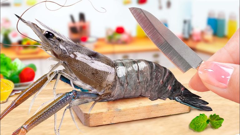 Grilled Mini Shrimp Garlic Butter Sauce 🦐 Street Seafood Recipes Compiled By Small Cooking 🦐