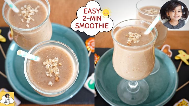 Fruit smoothie without milk or yogurt | Pear & Banana Smoothie | Healthy smoothie recipe | #nosugar