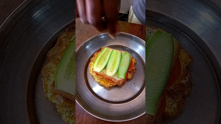 Egg bread breakfast recipe || #shorts