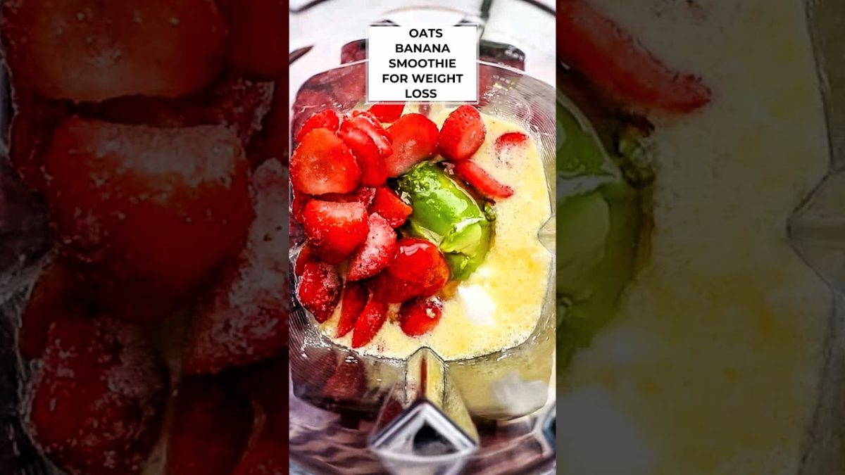 DIY || Healthy Oats Banana smoothie for weight loss || Simple and quick smoothie #short