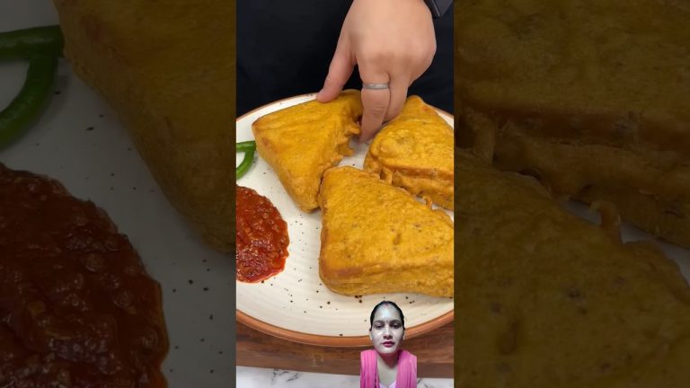 Bread pakoda recipe | how to make bread pakoda #kajalcook #breadpakoda