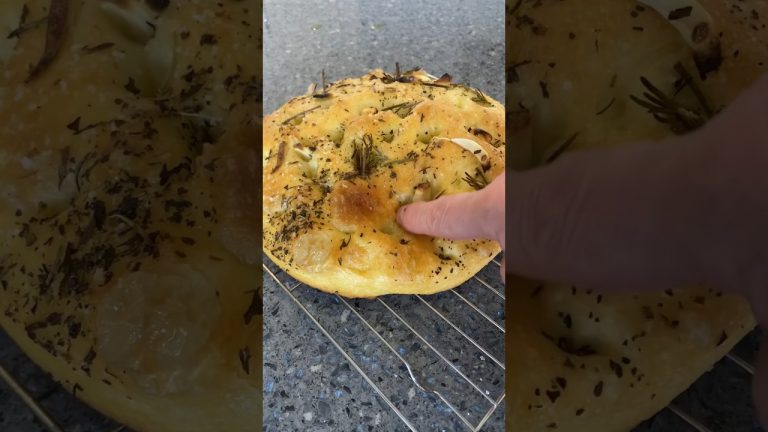 EASY And Delicious Focaccia Bread #shorts #food