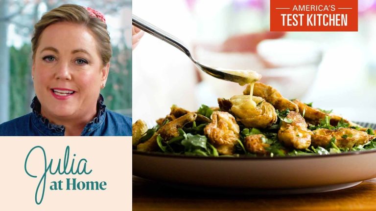 Crispy Artichoke Salad with Zesty Lemon Vinaigrette | Julia At Home (S3 E3)