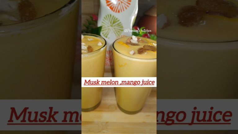 muskmelon juice muskmelon milk shake with mango😋#youtube #cooking #ytshorts #yt #healtyjuice