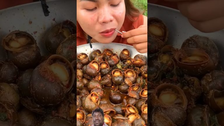 snail fried so yummy, snail recipe, seafood recipe #shorts #short #food 15#ketezmone