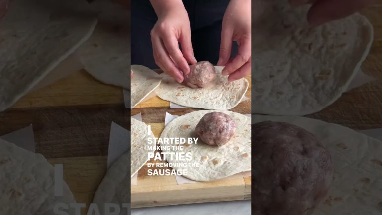 Pork smash tacos recipe. British sausages recipe for dinner. Smash taco burger recipe