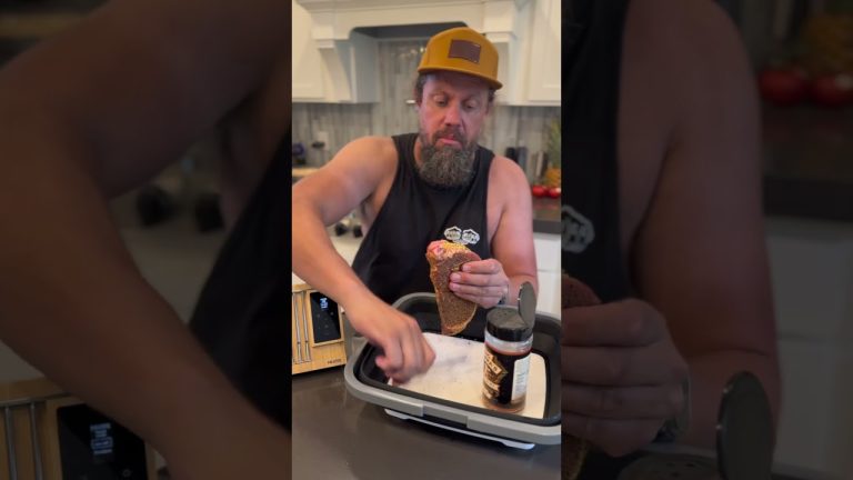 What is the correct amount of seasoning on a steak?