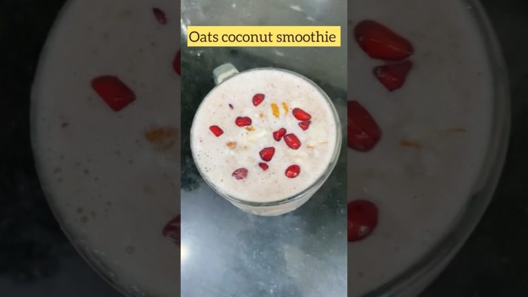 Oats Coconut smoothie || Health benefits #ytshorts #recipe #smoothierecipes