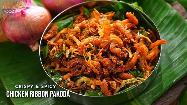 Ribbon Chicken Pakoda | ఎంతో క్రిస్పీ గా రిబ్బన్ చికెన్ పకోడి | Best Chicken Pakoda