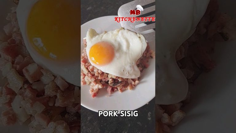 Easy Perfect Pork Sisig Recipe #porksisig #food #cooking #homemade #recipe