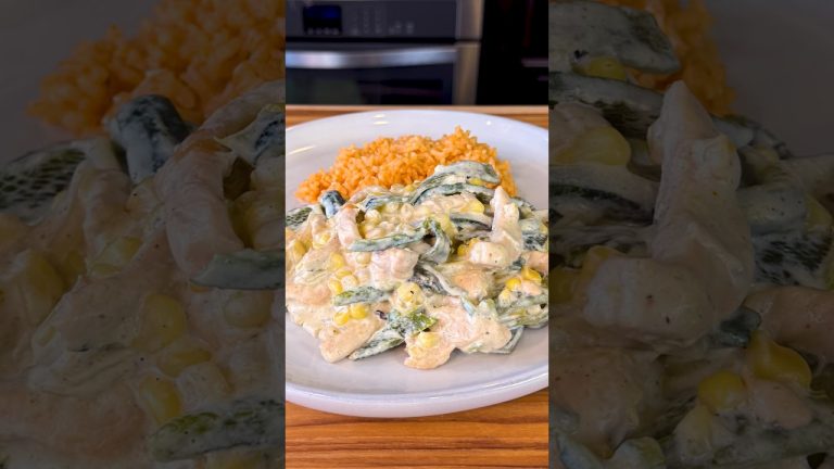 Pollo con Rajas en Crema a Mexican Classic #shorts