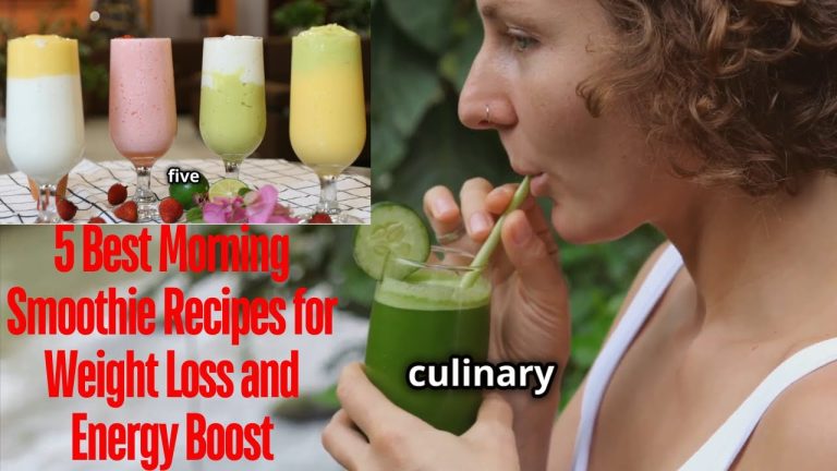 5 Best Morning Smoothie Recipes for Weight Loss and Energy Boost