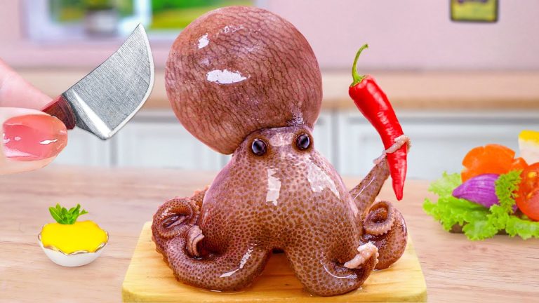 Best Seafood Recipes 🦀Delicious Cooking Mini Spicy Grilled Puffer Fish and Octopus