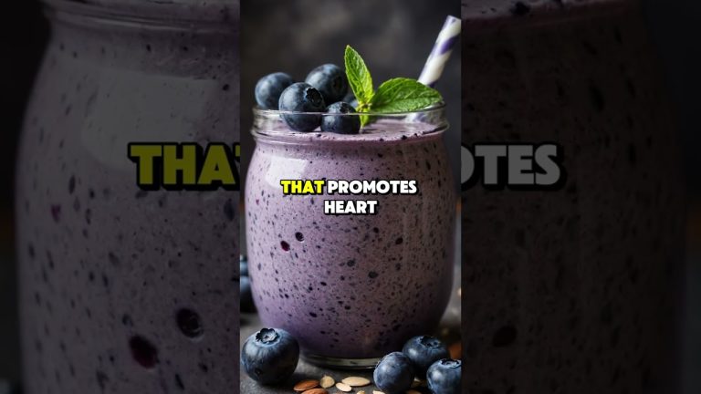 Blueberry Almond Smoothie for Weight Loss and Heart Health 🫐💜