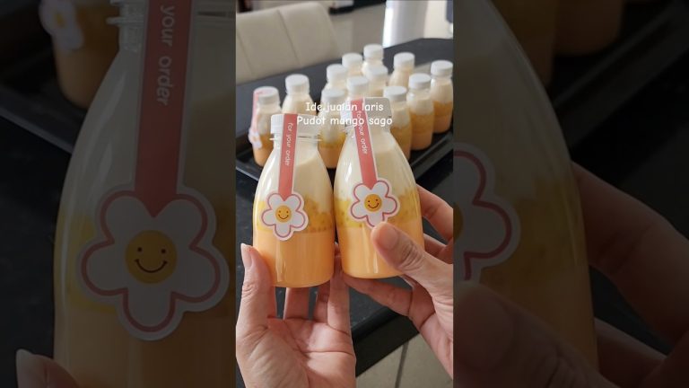 Ide jualan pudot mango sago. Resep cek ▶️☝️ diatas tulisan ini. #reseppudingsedot #pudingsedot