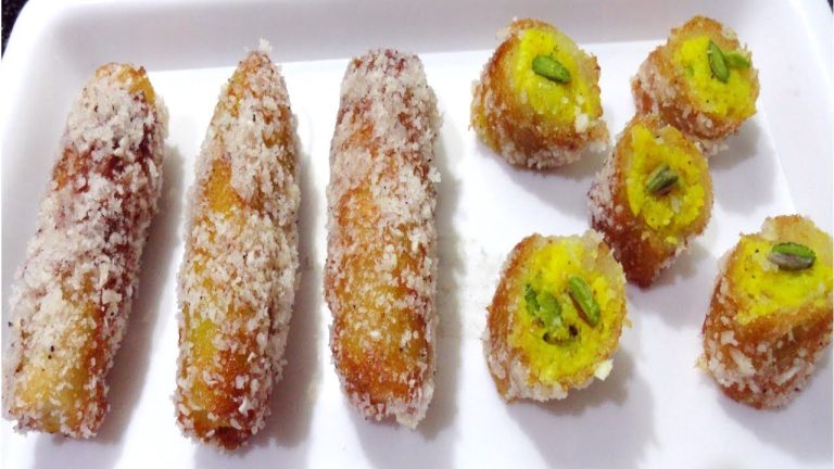 Sweet Bread Roll Recipe | Stuffed Bread Roll Recipe |  Cham cham Recipe | Bread ki mithai