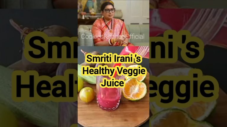 Politician Smriti Irani's healthy veggie juice | alkaline juice for women #shorts