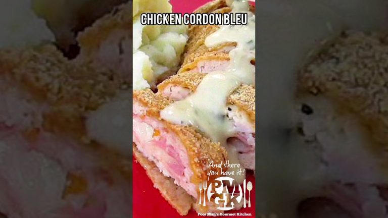 Cheesy Chicken Cordon Bleu in 60 Seconds! 🍗🧀 #PMGK #chicken #food