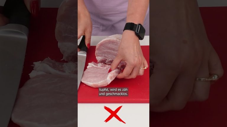 Fehler beim Braten von Schnitzeln