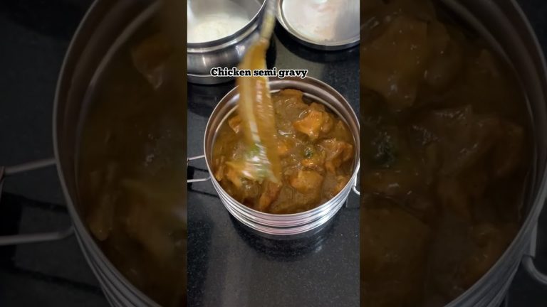 Today’s lunch box recipes #7 #shorts || pepper chicken, chilli chicken, chicken semi gravy, egg