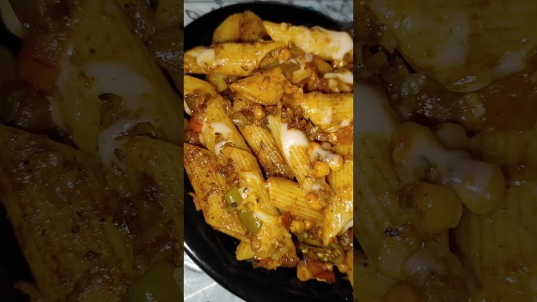 Indian Style Veg Pasta Recipe | Masala Pasta🔥#shorts #indianfood