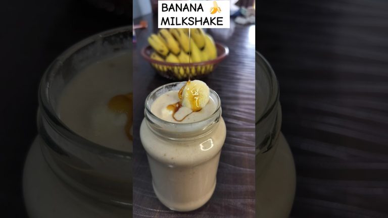 Banana 🍌 Shake | Banana Milkshake#shorts #ytshorts #fitness #health #cooking #asmr#shake #food