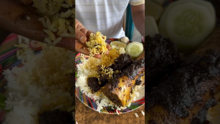 Delicious Bengali Food Beef Kala Vuna With Rice 😋 #shorts