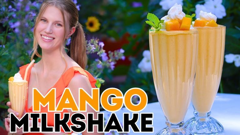 BEST Mango Milkshake 🥭 How to make recipe