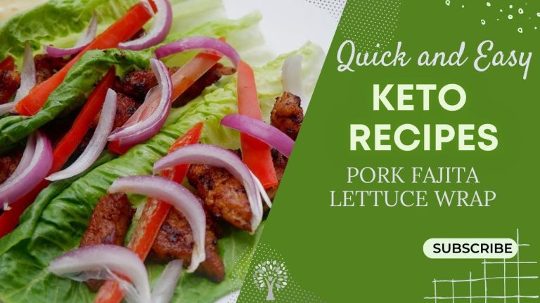 Keto Recipes: Pork Fajita Lettuce Wrap