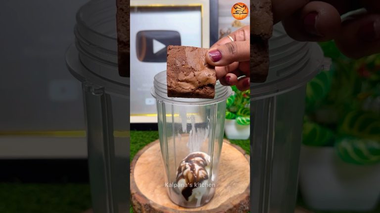 Market style brownie shake 😍😍❤️❤️… #shorts #chocolate #brownieshake #brownie #kalpanaskitchen