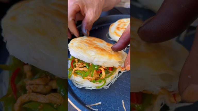 Chinese burger Fish-flavored Shredded Pork