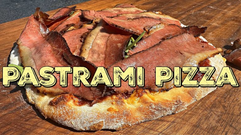 PASTRAMI PIZZA VOM GRILL