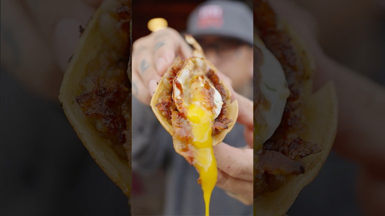 Who’s ready for Breakfast Smash Tacos for Game Day?! #breakfasttacos #tacos #gamedayfood #tftibbq