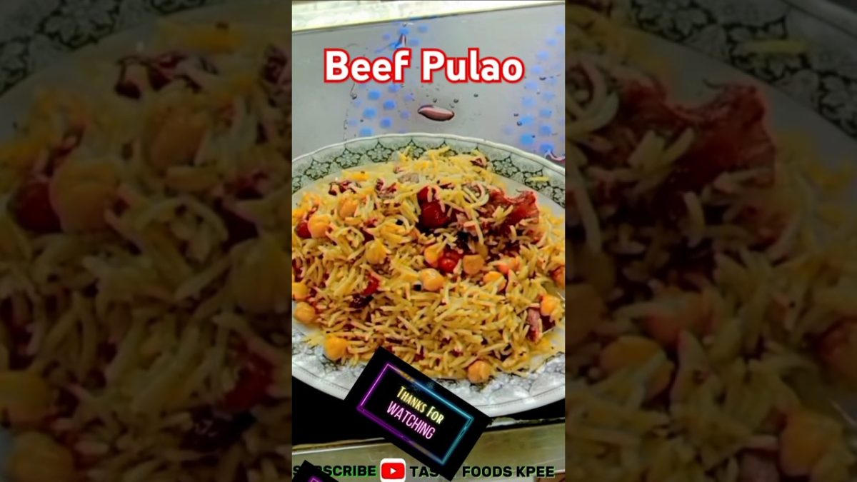 Beef Pulao with Mewa chana | Mewa chana Beef Pulao | #shorts | Beef chawal | Tasty Foods kpee