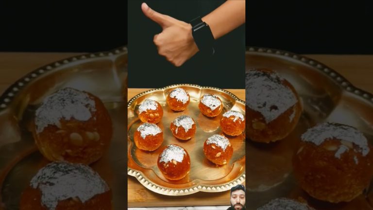 Motichur laddu #asmr #dessert #food #shorts #ytshorts #recipe #sweet #cooking #asmrcooking