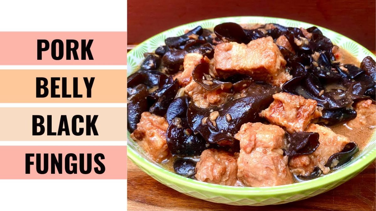 Braised Pork Belly With Black Fungus Recipe | Wood Ear | Aunty Mary Cooks 💕