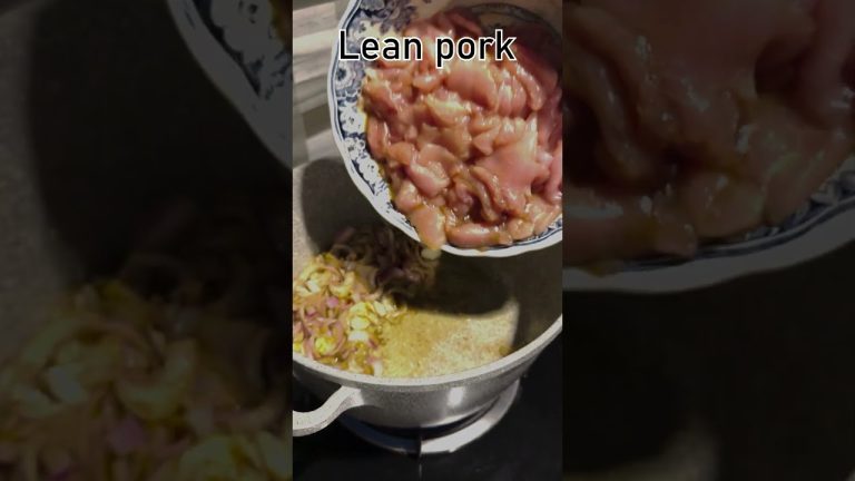 CHU Lazy recipe – Lean pork fried green pepper #cooking #shorts #lazyrecipe #easyrecipe #delicious