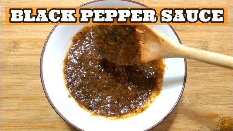 Black Pepper Sauce – [Black Pepper Pork Recipe]