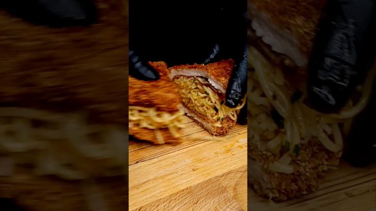 ASMR Chicken cullets with pasta #asmr #cooking #chicken #pasta #shorts