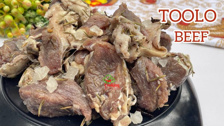 THE VERY BEST WAY TO MAKE AUTHENTIC GHANA TOOLO BEEF RECIPE | How To Make Salted Beef In Ghana