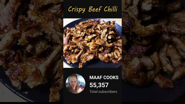 Crispy Beef Chilli Recipe | Easy and Quick #shorts #food #recipe #youtubeshorts