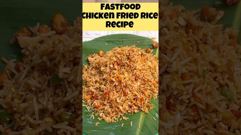 Fast food chicken fried rice recipe #friedricerecipe #friedricerecipeintamil #chickenricerecipe