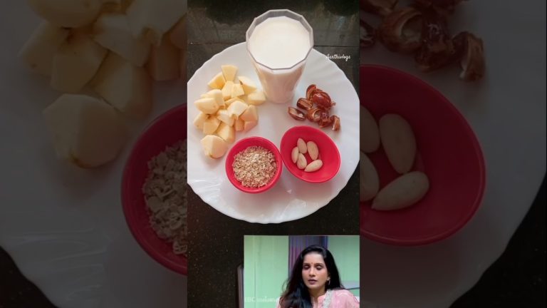 🍎Apple oats smoothie #healthybreakfastrecipe #smoothierecipes #aarthivlogs