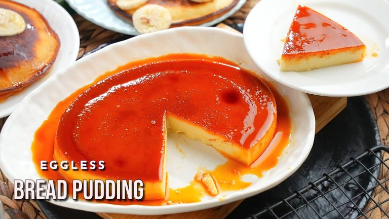 మిగిలిపోయిన బ్రెడ్ తో జున్నులాంటి బ్రెడ్ పుడ్డింగ్ | Eggless Bread Pudding | Easy Dessert Recipes