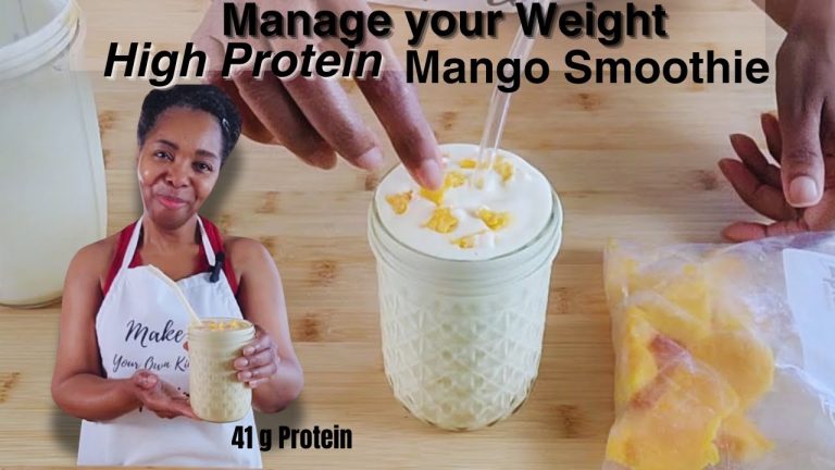 High Protein Fruit Smoothie Recipe for Weight Loss & Muscle Gain
